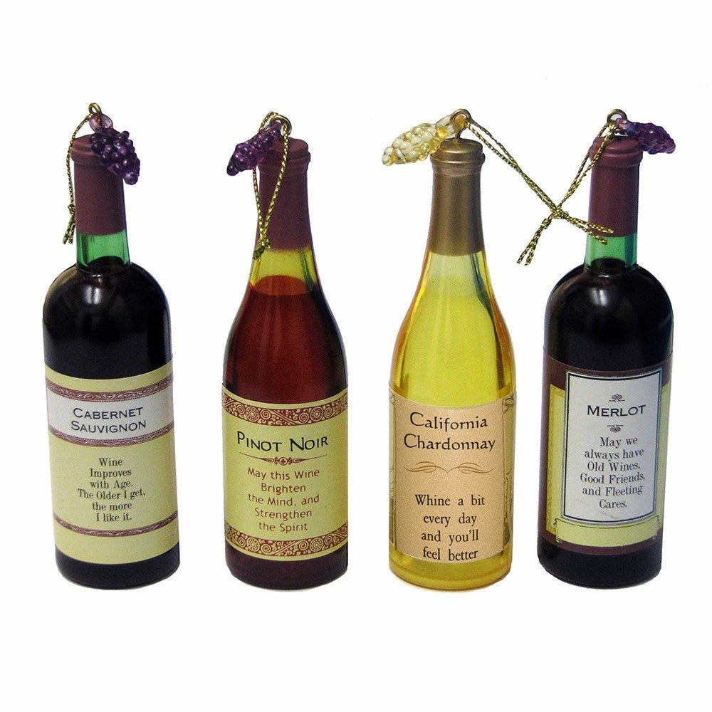 Wine Bottle Ornament - Assorted