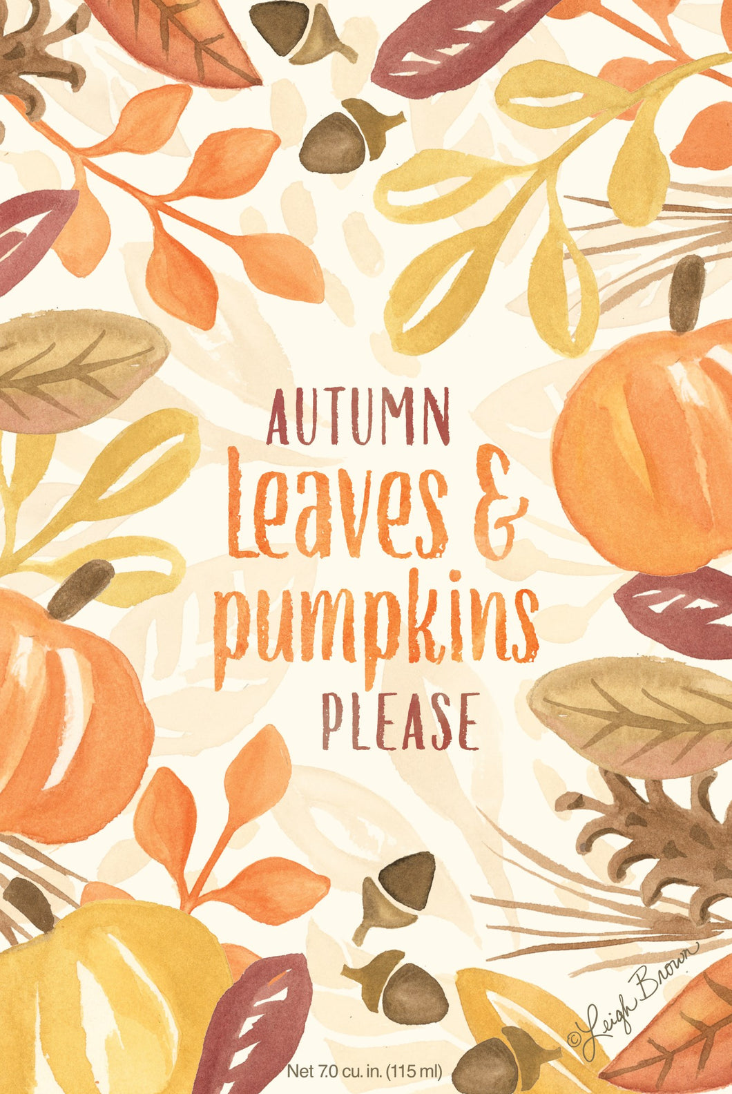 Autumn Leaves & Pumpkins Please - Sachet