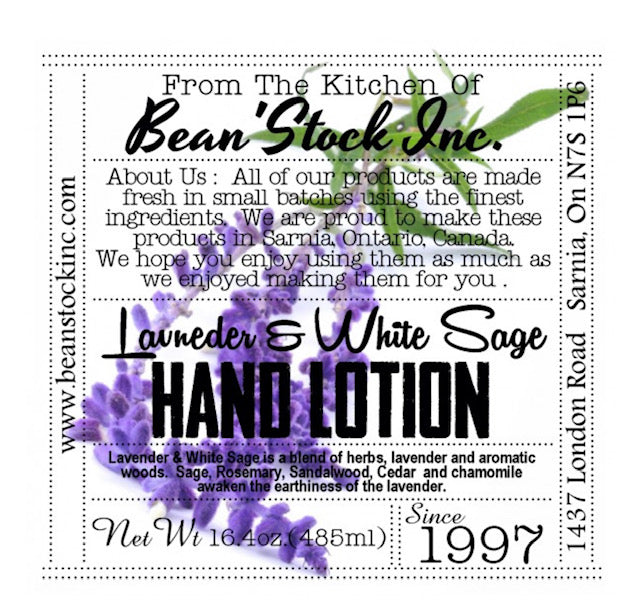 Lavender & White Sage Hand Lotion - Mason Jar Collection