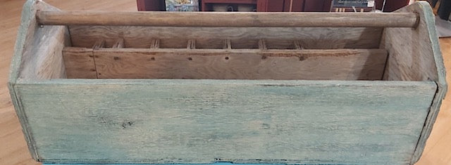 Antique Look Wooden Tool Box - Large