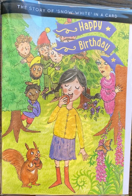 Fairy Story Birthday Cards - Snow White - Happy Birthday