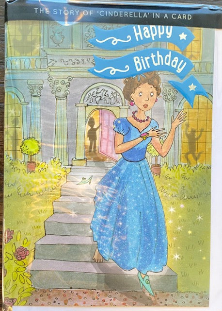 Fairy Story Birthday Cards - Cinderella - Happy Birthday