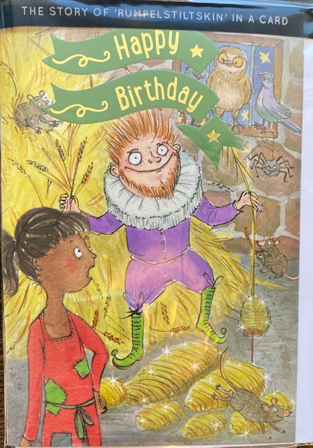 Fairy Story Birthday Cards - Rumpelstiltskin - Happy Birthday