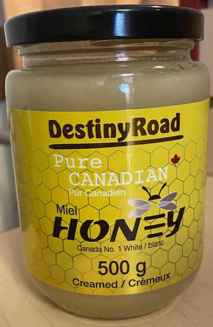 Destiny Road - Pure Canadian Honey - 500g Creamed