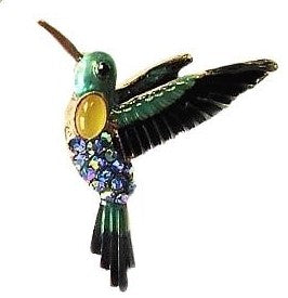 Hummingbird Broach - Blue