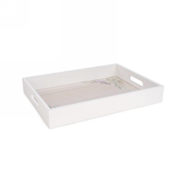 Serving Tray with Leaf Decor - Small