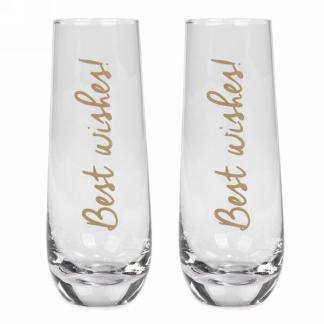 Best Wishes Stemless Flute