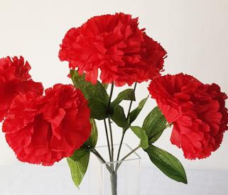 Carnation Bouquet - Red - 10