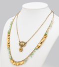 Coin & Medallion Double Necklace - Long
