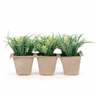 Green & Yellow Faux Starter Plants - Small
