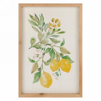 Lemon Foliage Framed Wall Art