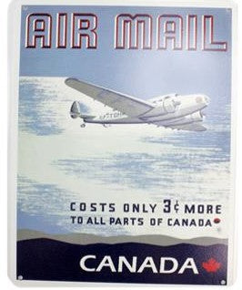 Vintage Canada Prints on Metal - Canadian Stamp