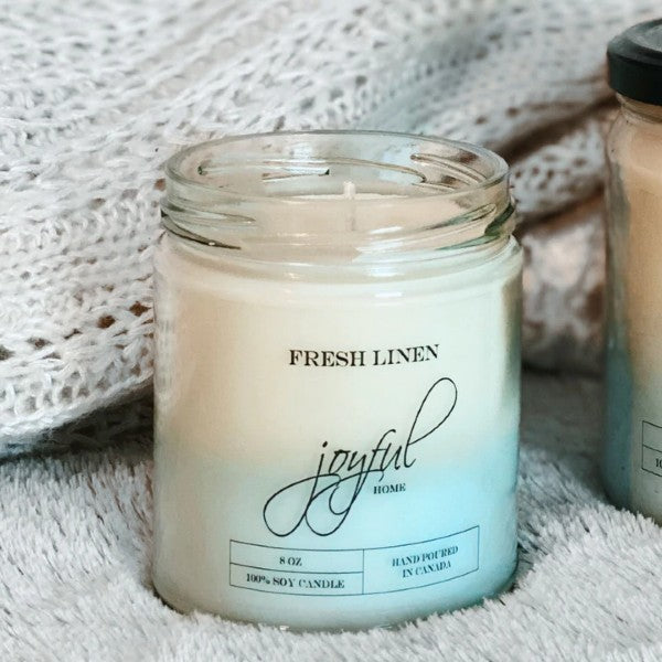 Fresh Linen Soy Candle - 8oz