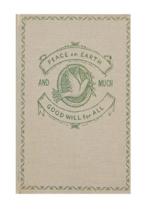 Peace On Earth Canvas Storage Book - Large