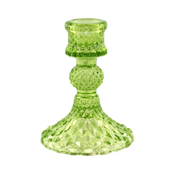Bella Pillar Candle Holder - Lime - Assorted Sizes