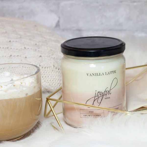 Vanilla Latte - Soy Candle - 16oz