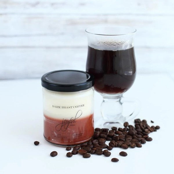 Dark Roast Coffee Soy Candle - 16oz