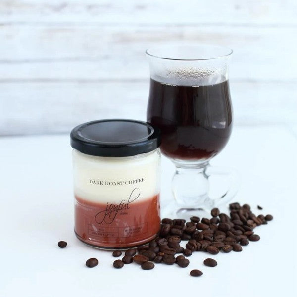 Dark Roast Coffee Soy Candle - 8oz