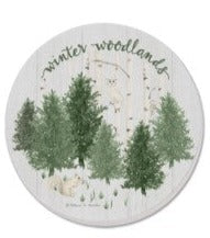 Winter Woodlands Stoneware Coaster