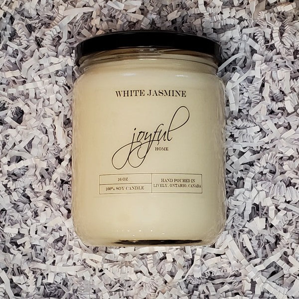 White jasmine - Soy Candle - 16oz