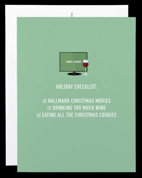 Holiday Check List Greeting Card