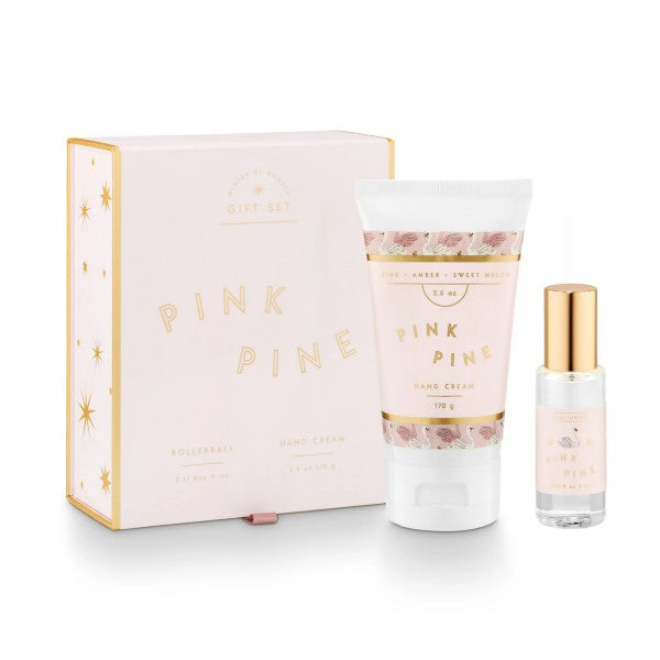 Pink Pine Rollerball & Hand Cream Gift Set