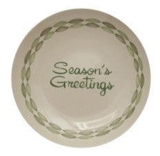 Season's Greetings Stoneware Plate