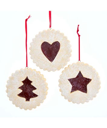 Linzer Tart Cookie Ornament