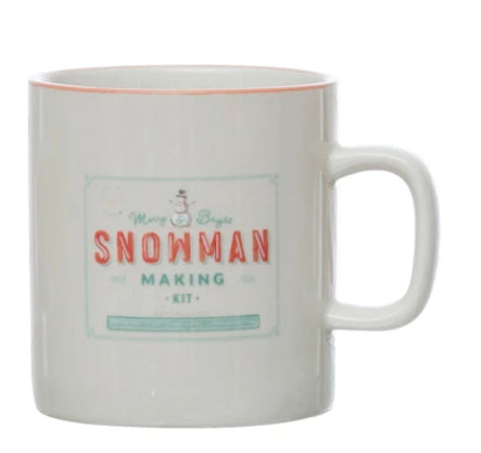 Holiday Stoneware Mug - Snowman Making Kit