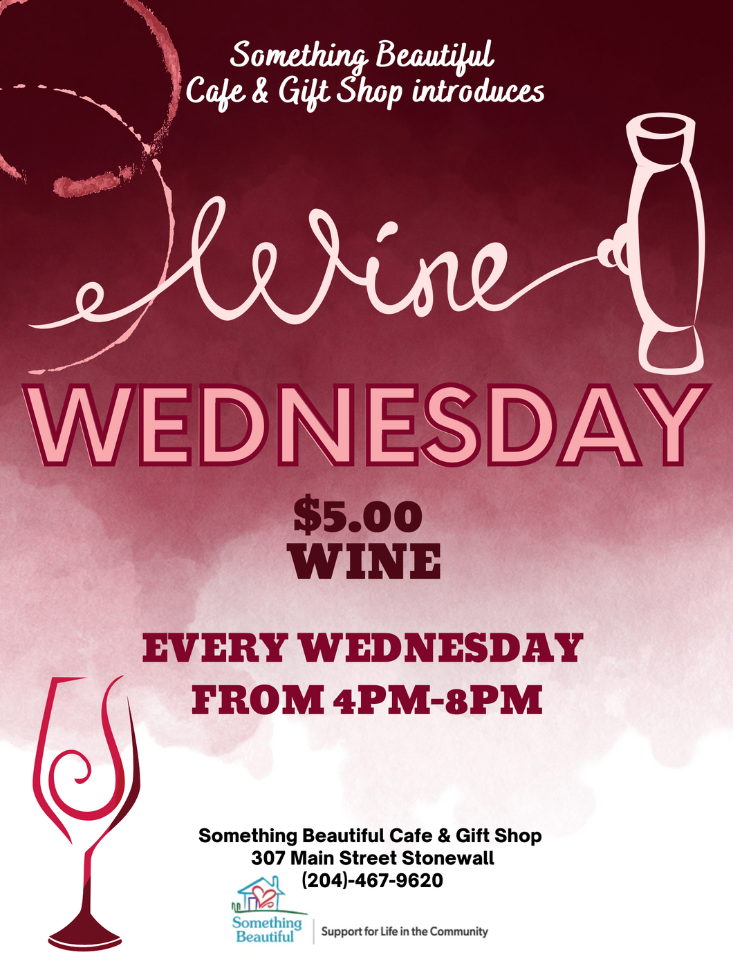 $5 Wine Wednesdays - 4pm - 8pm