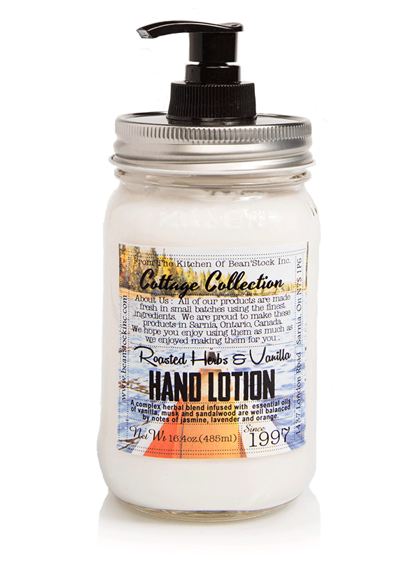 Mason Jar Collection - Roasted Herb & Vanilla Hand Lotion